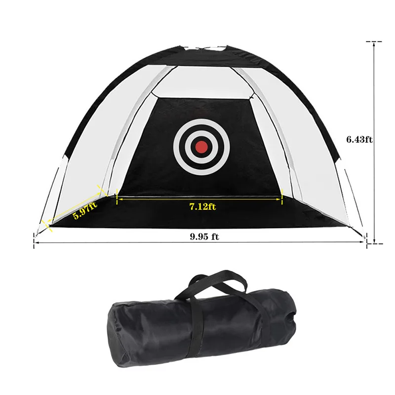 

Golf 2M practice net swing net indoor strike cage outdoor detachable convenient golf practice swing net