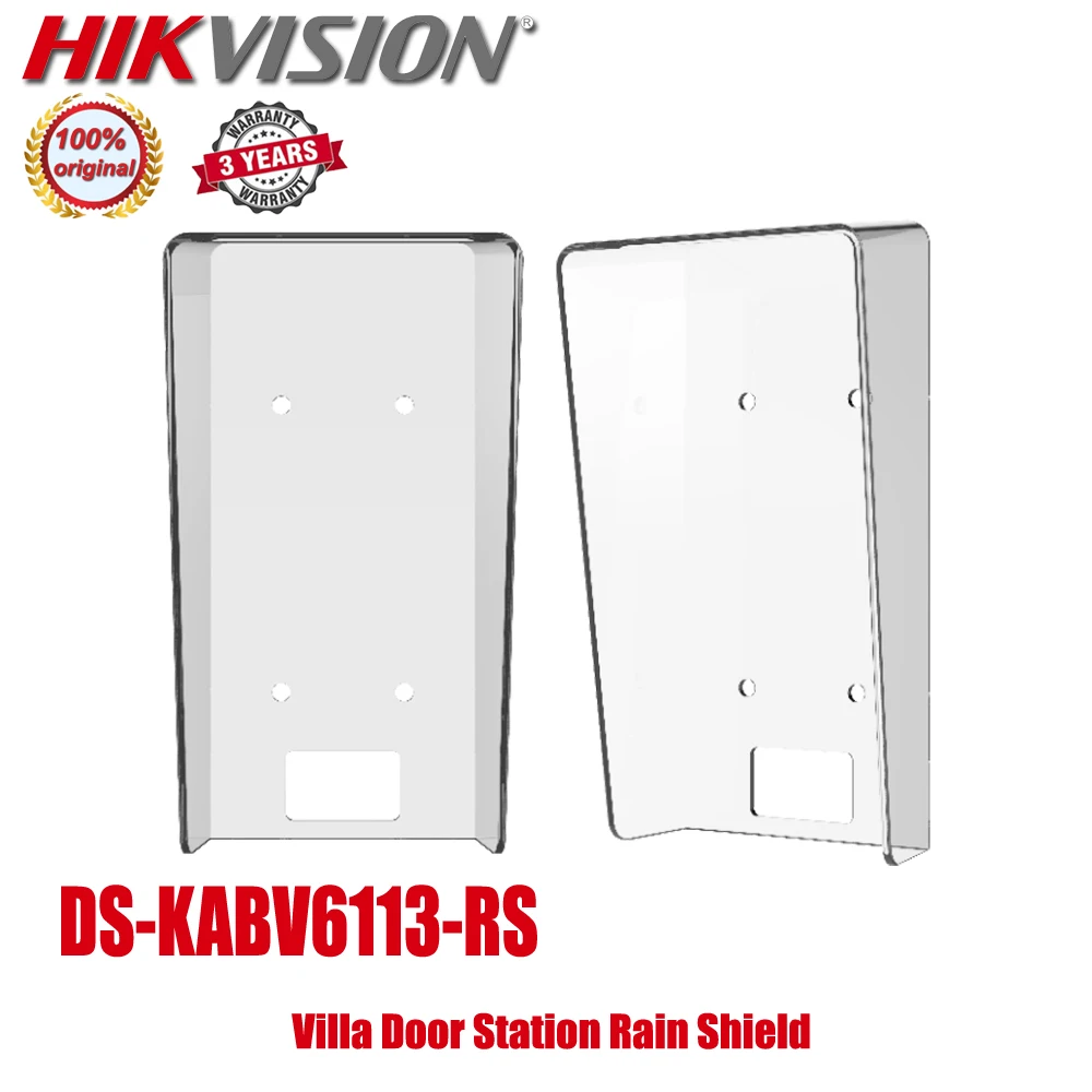 

Original Hikvision DS-KABV6113-RS Rain Cover Protective shield for KV6103/6113 Series Villa Door Station DS-KV6113-WPE1