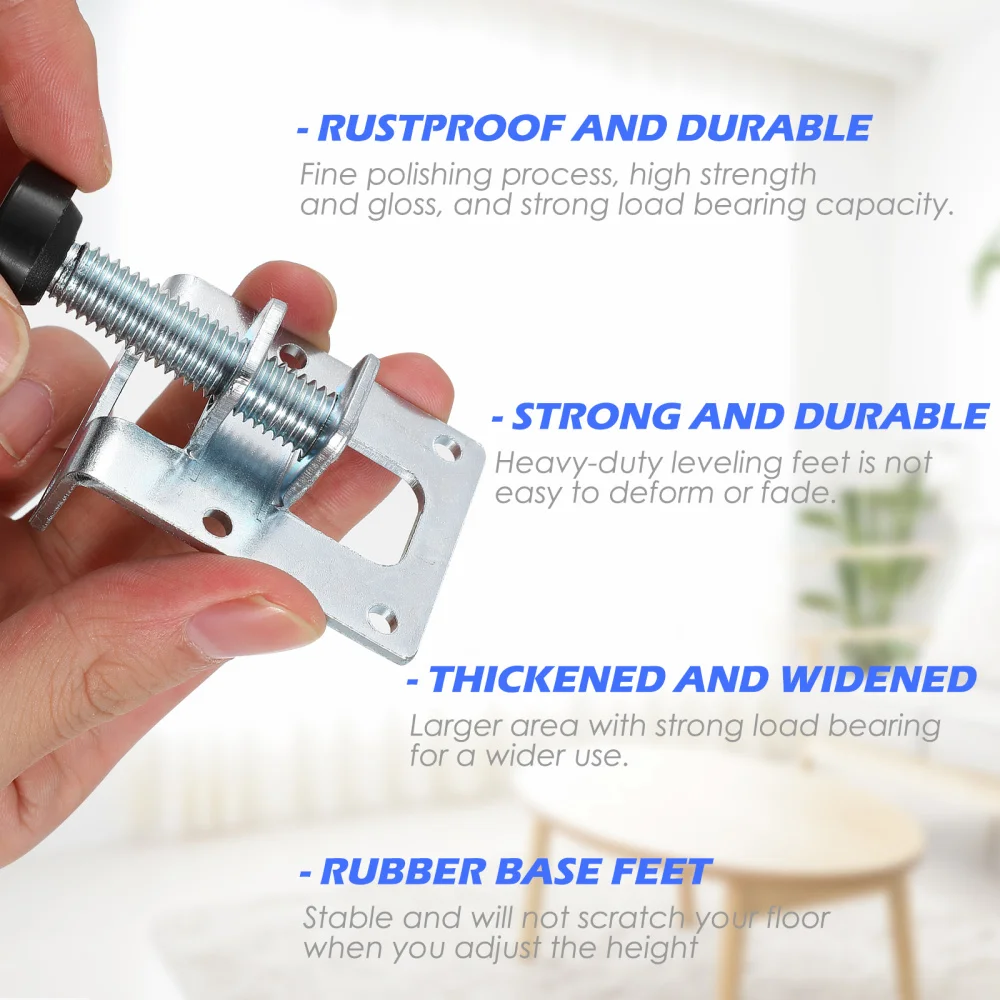 

DOITOOL 4pcs Furniture Levelers Heavy Duty Leveling Feet Adjustable Leveler Legs for Cabinet Table Workbench