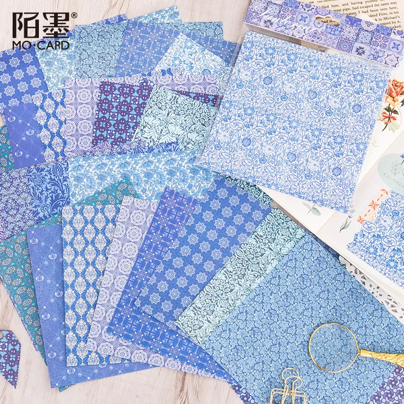 

30sheets Retro Background Material Paper Morris Memoirs Washi Paper Journal DIY Decoration Memo Pad Scrapbooking Stationery