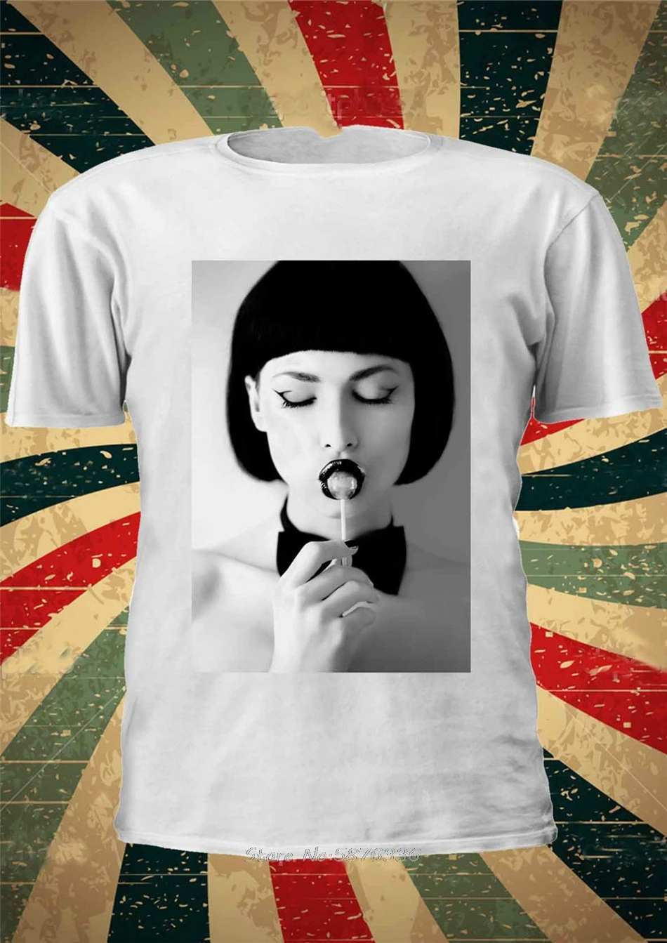 Леденец девушка сексуальная Tumblr модная футболка для мужчин женщин унисекс 1607