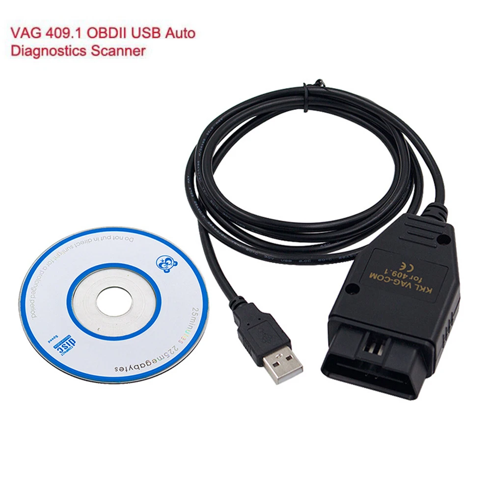 Vcd VAG-COM USB ODB2 interfaz de diagnóstico para VW AUDI SKODA SEAT 