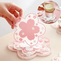 japn estilo de la flor de cerezo la mesa de aislamiento trmico mat oficina familiar anti skid taza de t taza de leche
