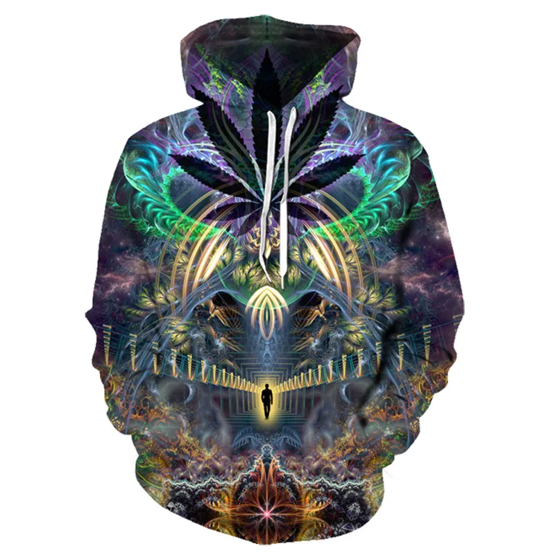 

Spring and autumn new plaid creative art 3D printing men and women the same hoodie Harajuku style boys and girls sweatshirt pull