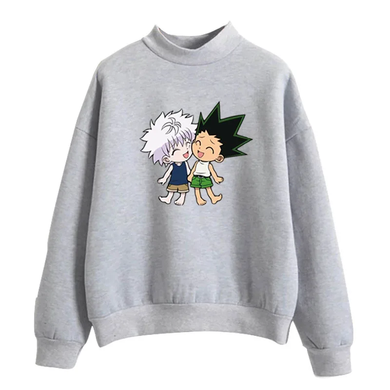 Повседневный осенний кавайный трендовый Мужской пуловер Hunter в стиле аниме с