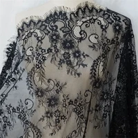 phoenix embroidery flower eyelashes lace fabric french formal dress 150cm x 300cm v2189