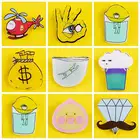 Акриловые значки в виде единорога, радуги, сердца