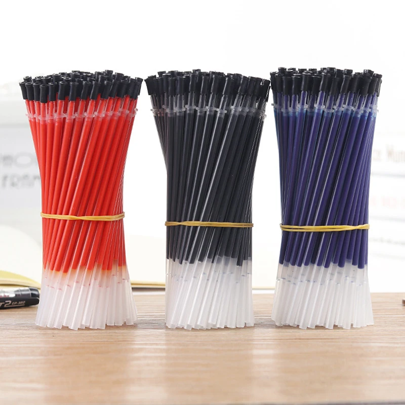 

0.38mm 10PCS/Bag Gel Ink Pen Refill Black Blue Red Office School Stationary