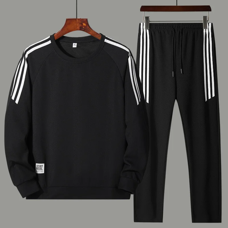 Мужской спортивный костюм свитер Модный пуловер с длинным рукавом Молодежный