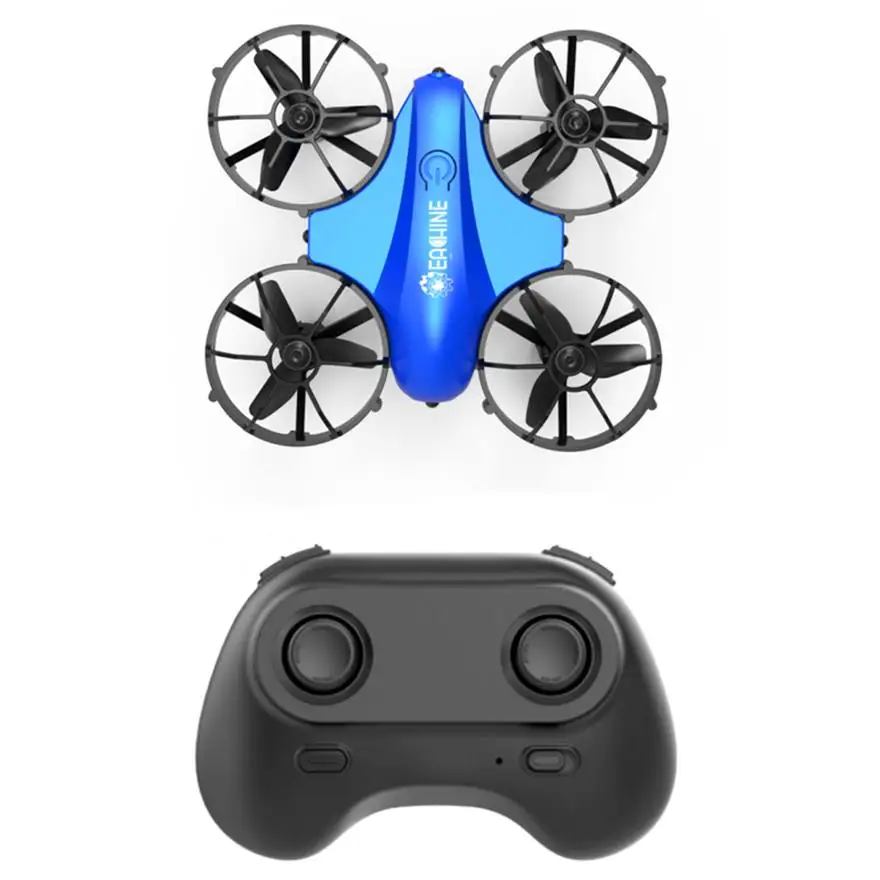 Eachine-Mini Dron de control remoto E008, cuadric&oacute;ptero de 2,4G, 4 canales, 6 ejes, modo sin cabeza, infrarrojo, evitaci&oacute;n de obst&aacute;culos, rollo de 360 grados, RTF-1