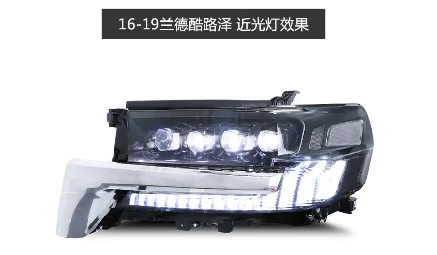 2 шт~ 2019y автомобильный бупмер головной свет для Toyota Land Cruiser фары LC200 Prado автомобильные аксессуары светодиодный противотуманный фонарь для prado фары