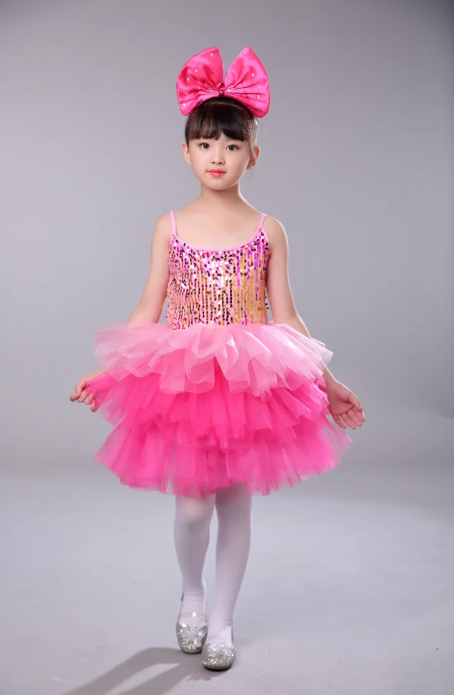 Детские джазовые танцевальные костюмы для латиноамериканских танцев с