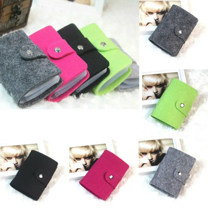 Чехол для карт Mini 24 дюйма из фетра с несколькими картами удостоверения личности