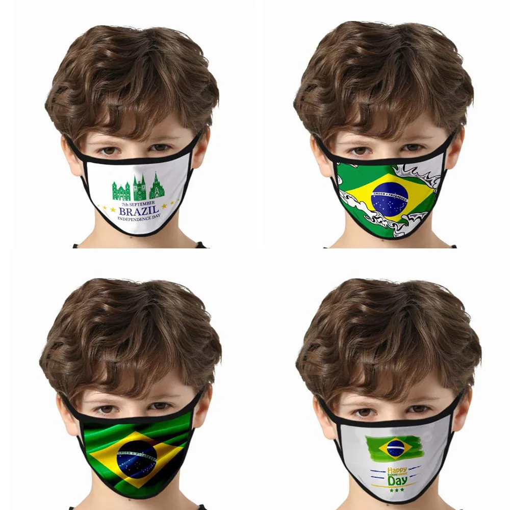 Бразильская маска для Дня независимости маскарадный Национальный флаг