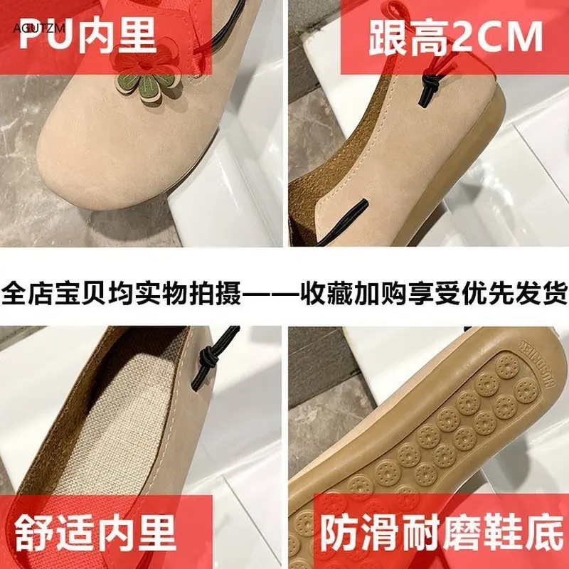 

2020 spring autumn fashion Women Flats comfortable Casual Shoes Loafers Sexy petals round head Women Shoes Female Footwear