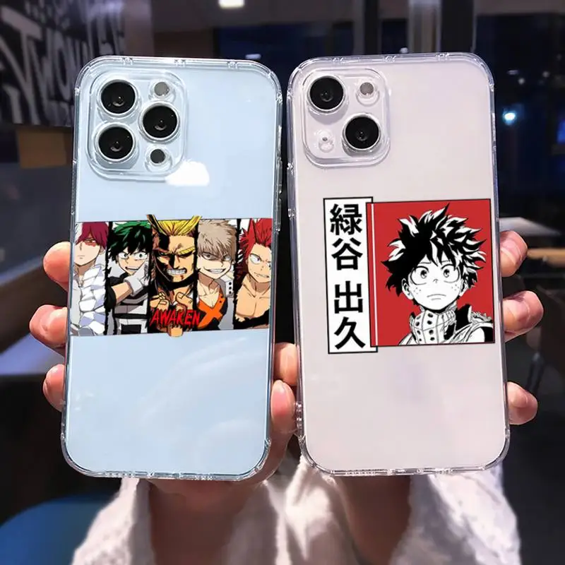 

Anime My Hero Academia Phone Case for iphone 13 12 11 pro max mini 6 6s 7 8 plus SE2020 X XR XS shell iphone 13 pro max case