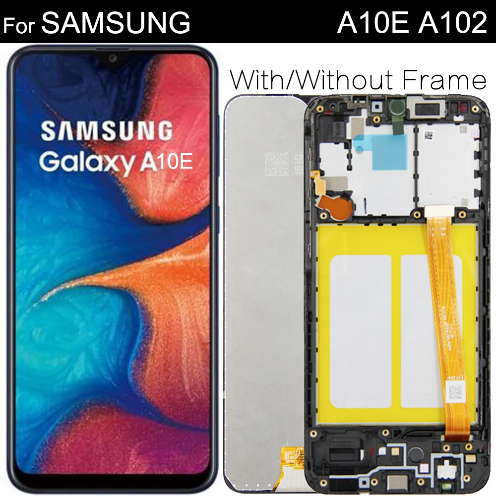 Новый для Samsung Galaxy A10E A102 SM-A102U SM-A102F/DS ЖК-дисплей сенсорный экран дигитайзер в сборе с рамкой