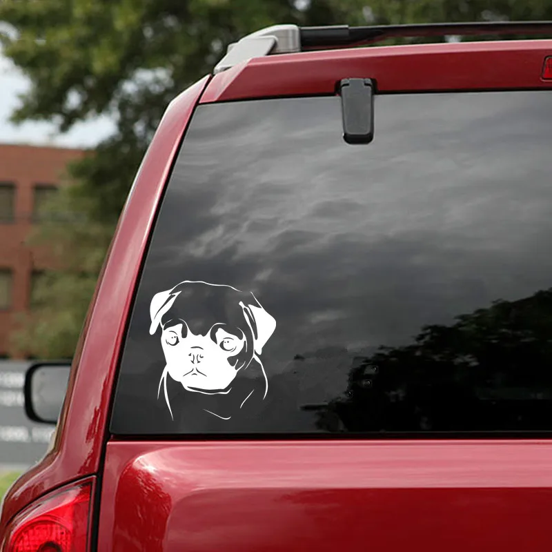 Прекрасный Мопс для Авто/бампер/окно виниловая наклейка наклейки DIY Декор