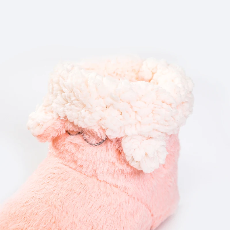 Зимние плюшевые тапочки для женщин милые теплые домашние с принтом животных