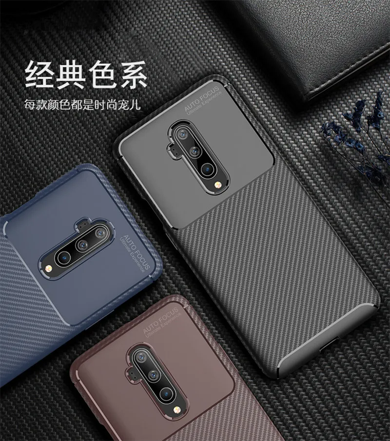 Чехол из углеродного волокна для Oneplus 7T Pro mlaren Edition, чехол высокого качества с алмазной сеткой, чехол для Oneplus 7T Pro, задняя крышка