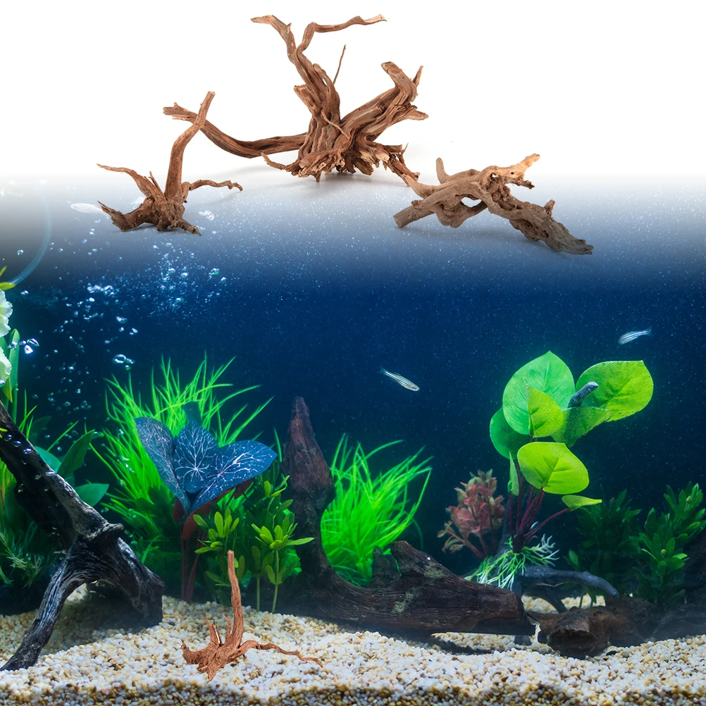 1 шт. украшение для аквариума деревянный аквариум рыб Driftwood натуральный ствол
