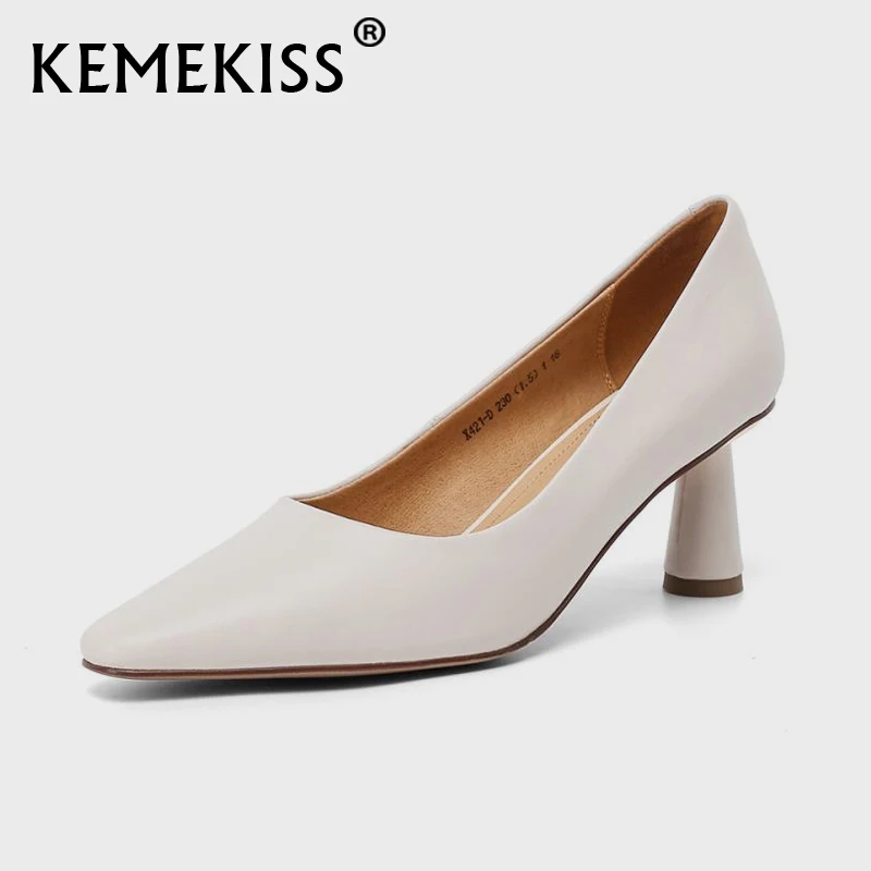 

KemeKiss 4 цвета женская обувь женские туфли-лодочки из натуральной кожи на высоком каблуке туфли на высоком каблуке; Женская модная обувь; Модн...