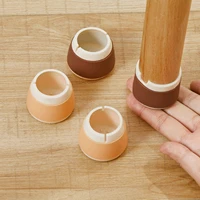 4pcs square silicone chair leg caps non slip table foot dust cover socks floor protector pads pipe plugs furniture leveling feet