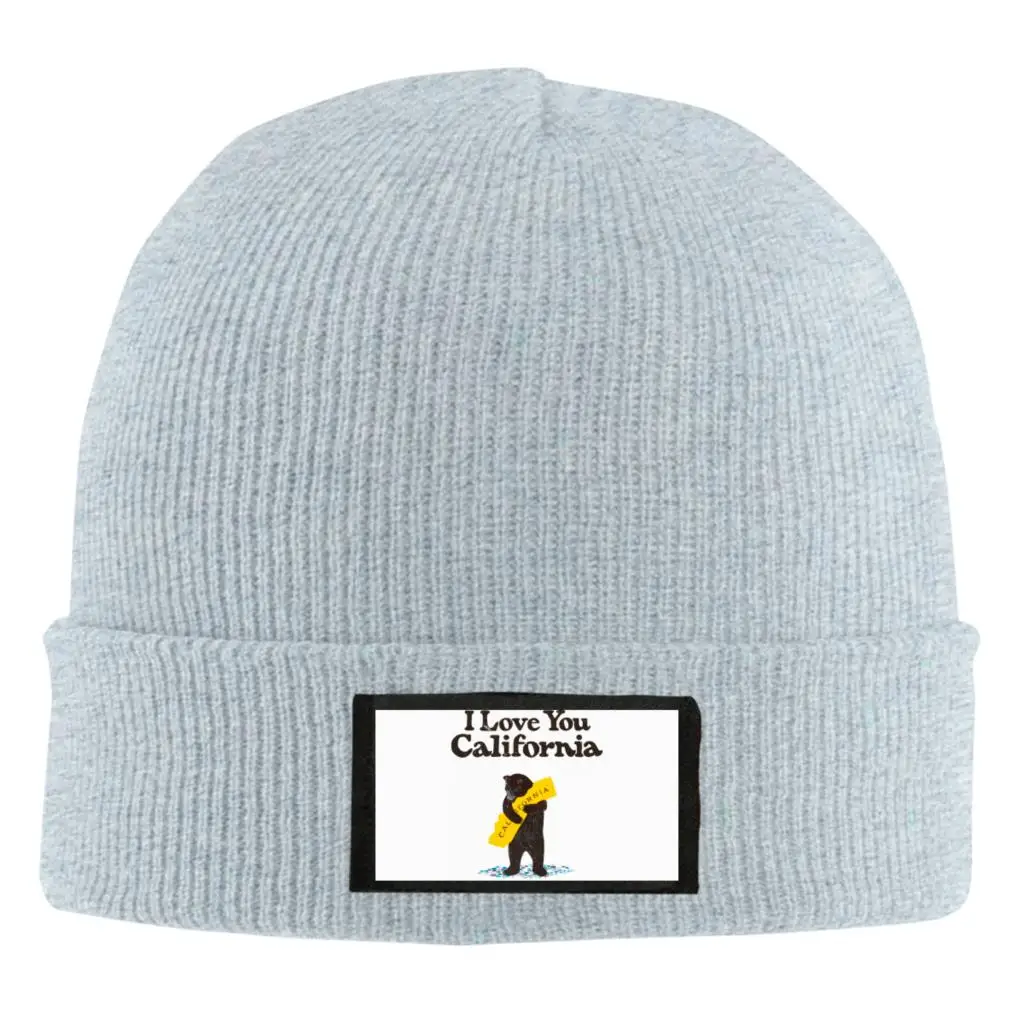 I Love California Черная шапка мужская женская Зимняя Теплая Лыжная кепка вязаная с