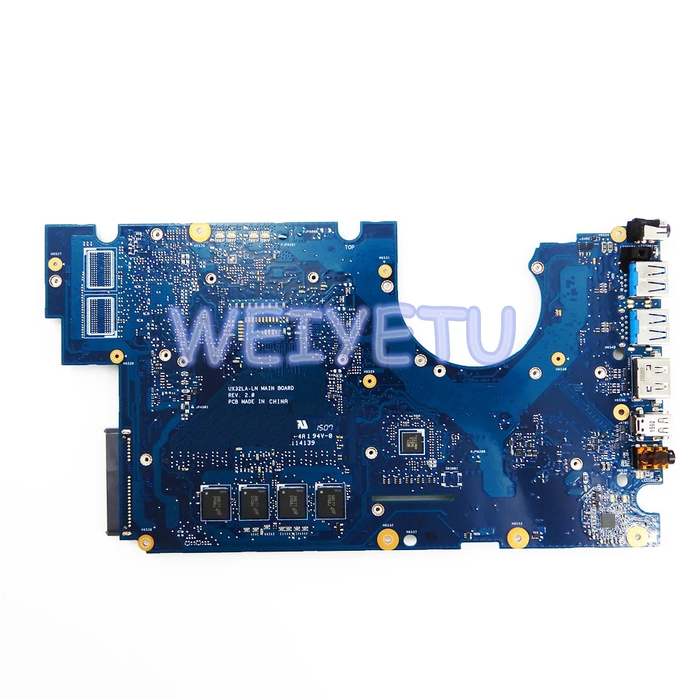UX32LA материнская плата с I5-4200CPU 4 Гб ОЗУ для ASUS UX32L UX32LN ноутбука UX32LA-LN REV2.0