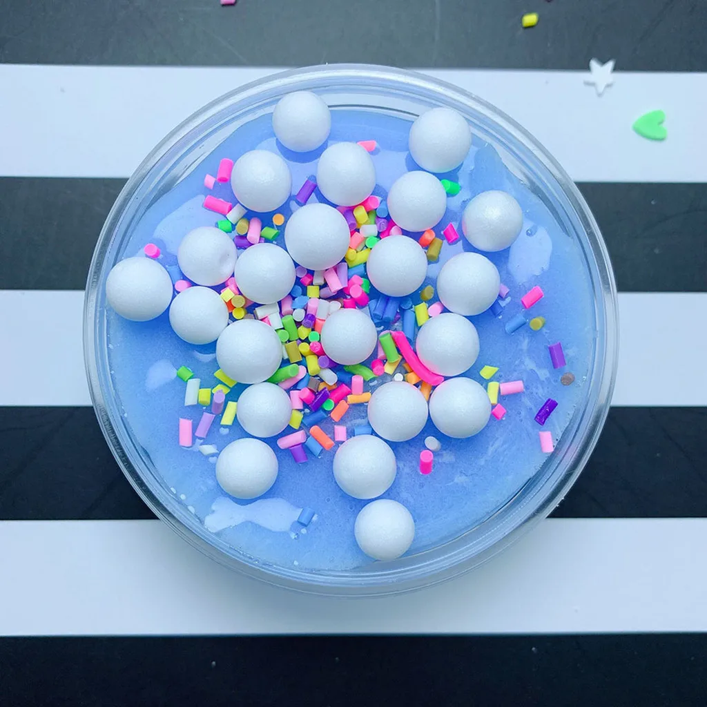

Soft Bead Ice Cream Slime Toy Color Viscous Decompression Pressure Release Toy Children's Sensory Cognitive Education Toys