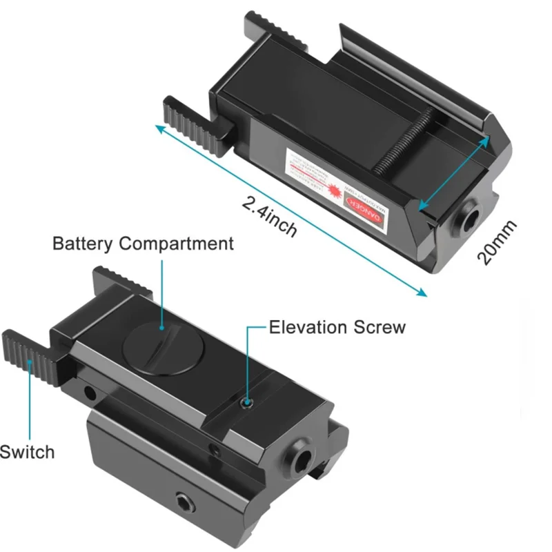 Охотничий Мини Компактный красный/зеленый точечный лазерный прицел с 11/20 мм