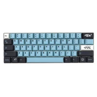 pbt mizu keycaps cherry profile sublimation keyboard keycap black blue118 key compatible with mx switch