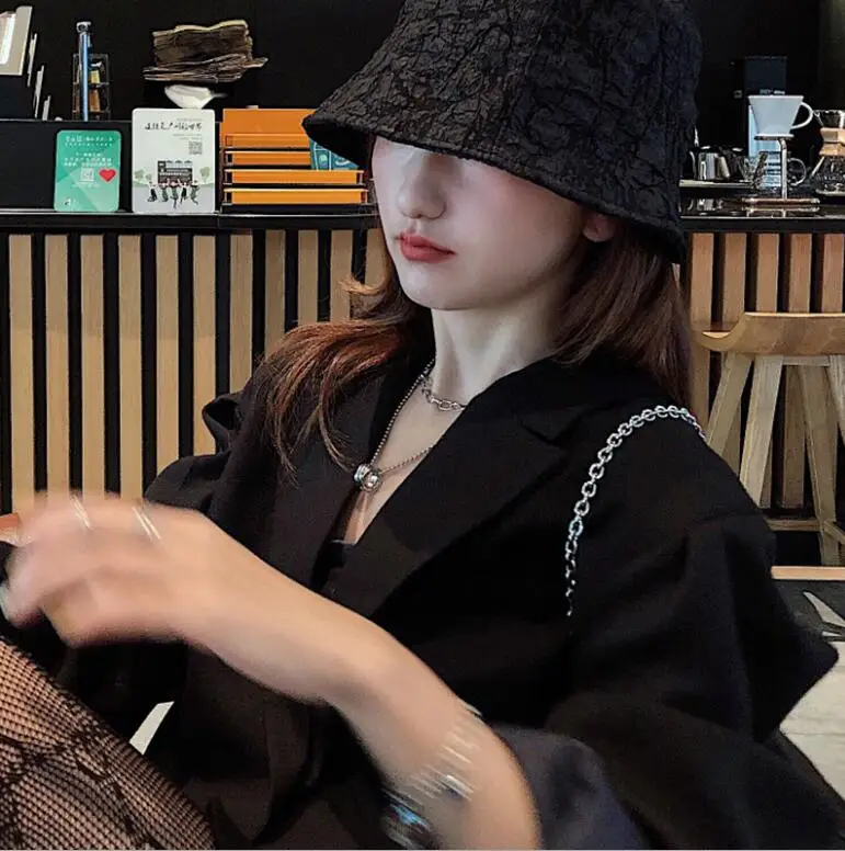 Женское Двухслойное ожерелье из нержавеющей стали колье с круглым кулоном