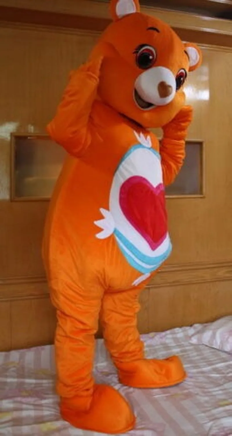 

2019 Cute Bear Mascot Costume Birthday Party Fancy Dress Adults Size Halloween Handmade Interesting Cartoon Character Clothing