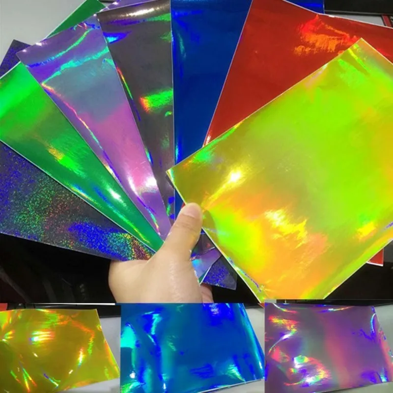 1 52*20 м Лазерная Хромовая голографическая Радужная цветная пленка автомобильная