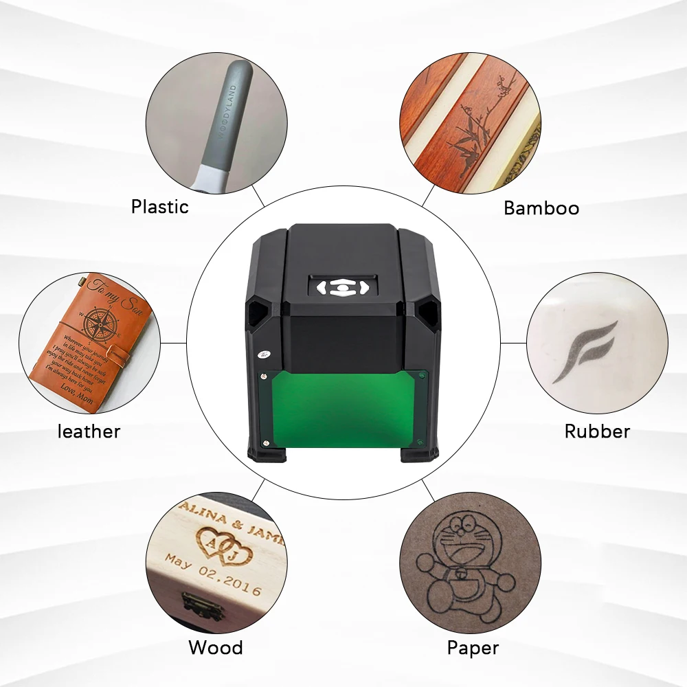 Мини станок с ЧПУ 3000 МВт Настольный лазерный гравер 3 Вт для резьбы по дереву