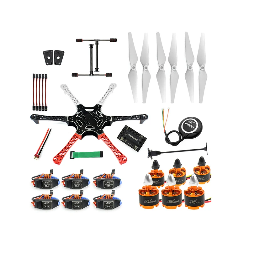 Мультикоптер RC Drone 6-осевой комплект летательного аппарата F550 Hexa-Rotor Air Frame GPS APM2.8