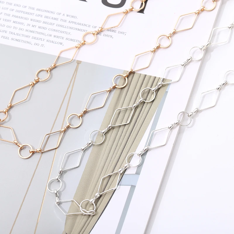 2019 стильное модное ожерелье геометрическое Очаровательное из меди ручной работы