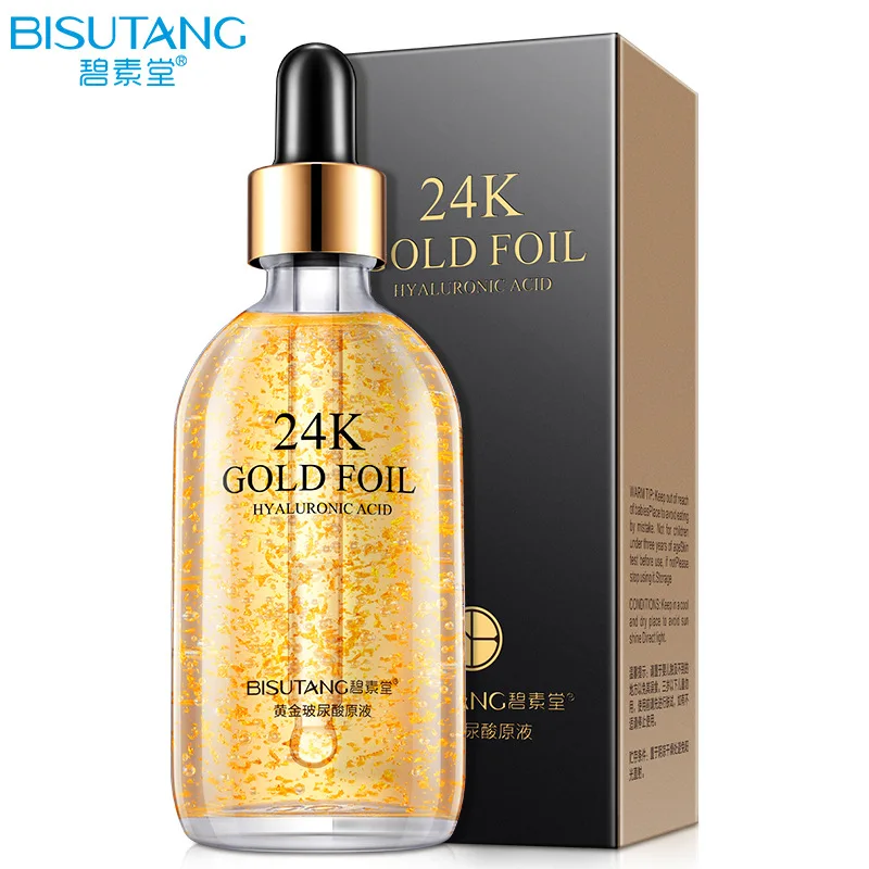 BISUTANG золото Гиалуроновая кислота раствора 24k Золотая эссенция бутылка