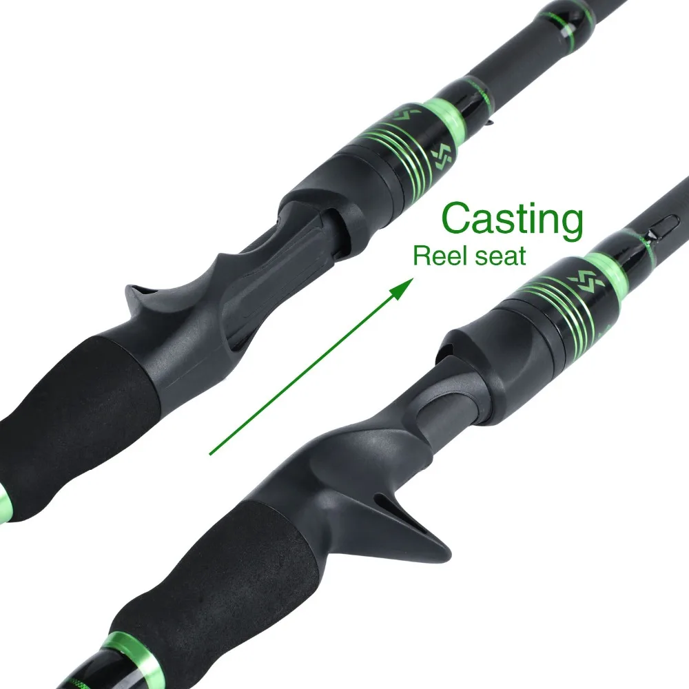 Sougayilang 1,8 м 2,1 м литые удочки с 12+ 1BB 7,2: 1 Катушка Для baitcasing Combo для путешествий пресноводная Морская рыбалка