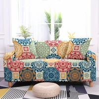 1234 seaters moroccan bohemia style sofa cover for living room armchair cover elastic slipcover stretch couch cover