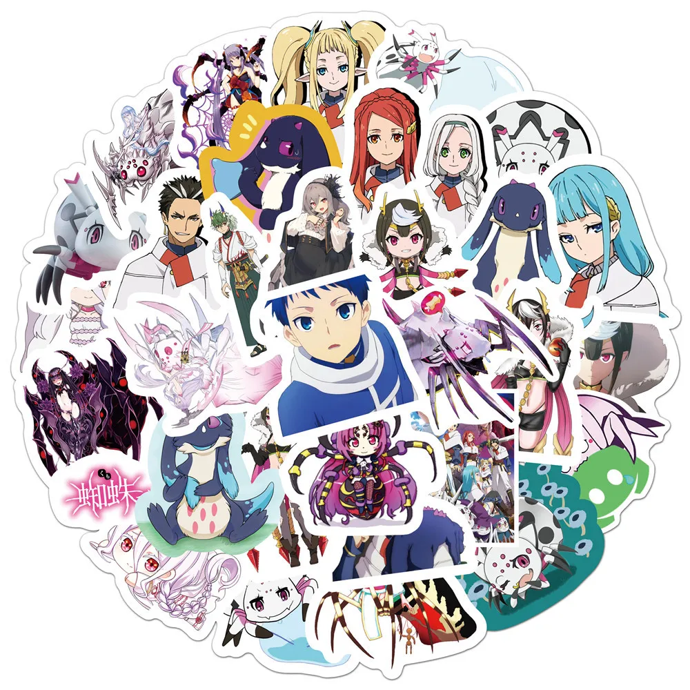 

10/30/50pcs Anime What about Reincarnation Into Spider Graffiti Sticker Decorate Suitcase Notebook Skateboard Sticker Wholesale