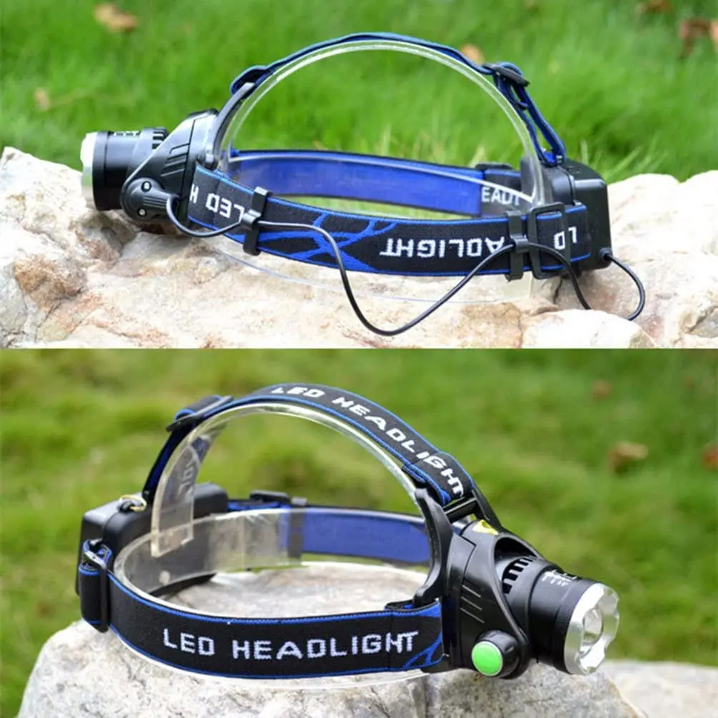 80000lumens Most Powerful Headlamp USB rechargeable LED Headlight T6 waterproof head lamp 4 modes Head Torch best for camping images - 4