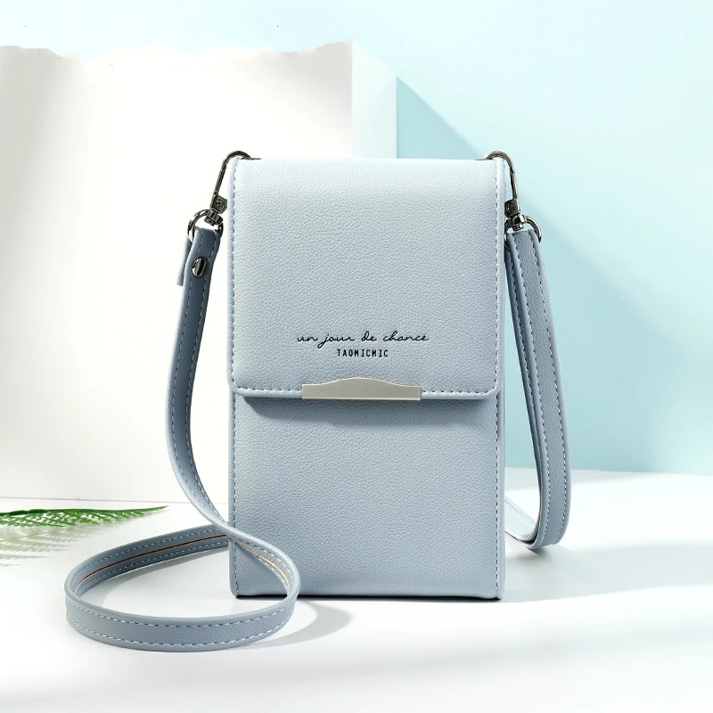 Женская сумка через плечо на одно для телефона кошелек дамская модная мини