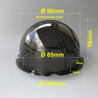 4 inch indoor outdoor cctv replacement spare part acrylic camera dome cover lens glass cap security camera housing 100x56mm
