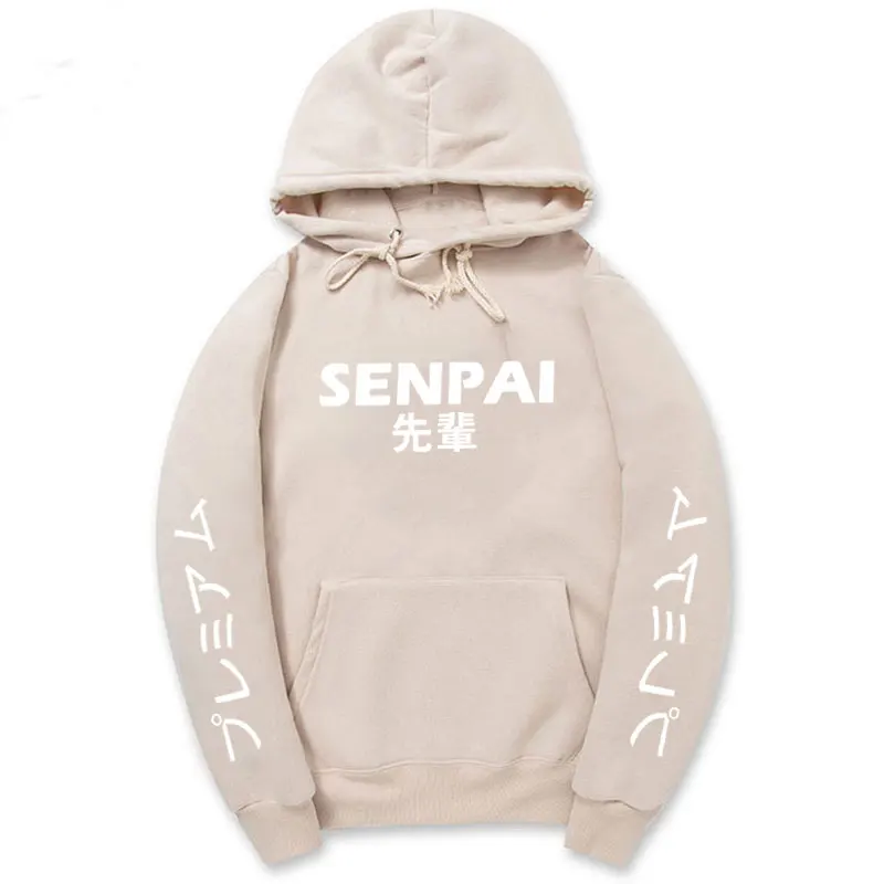 Модная японская уличная одежда SENPAI, толстовка с капюшоном, несколько цветов, мужские и женские толстовки, пуловер, sudadera hombre