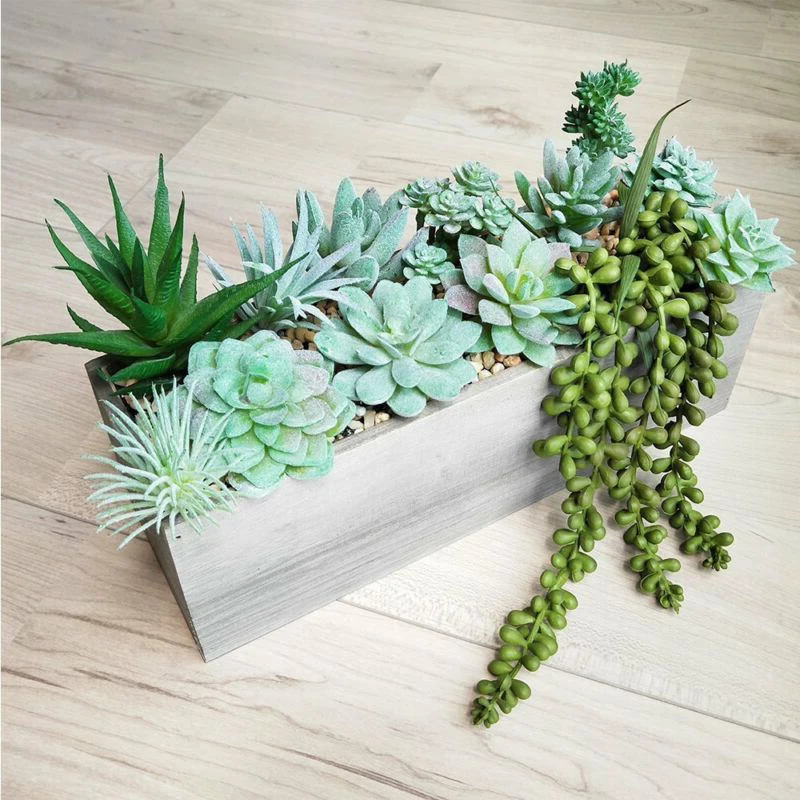 11 шт. мини видов искусственных суккулентов семейные искусственные цветы