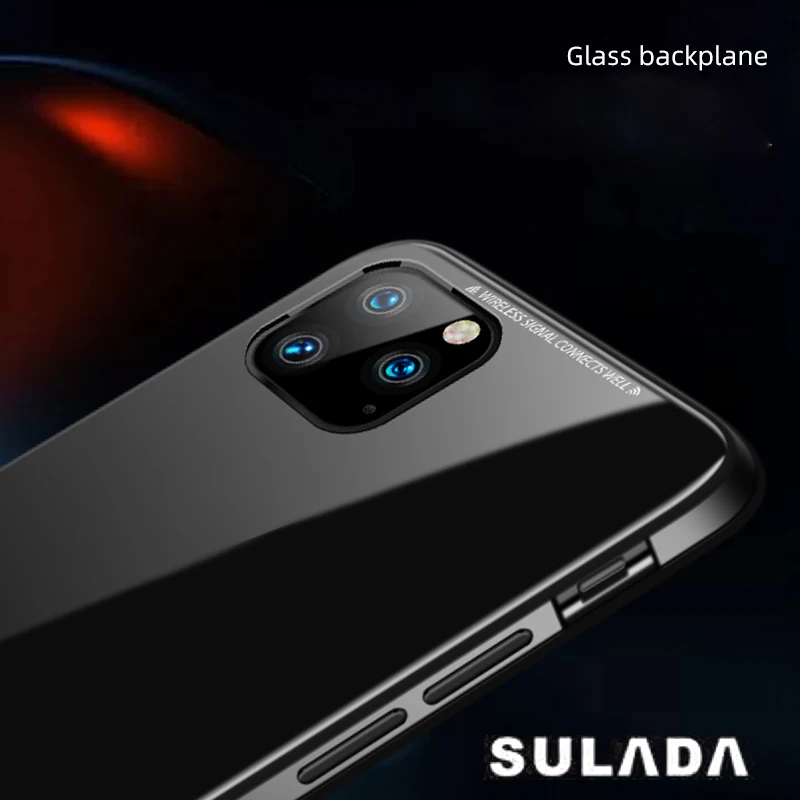 Новая роскошная задняя крышка из закаленного стекла твердости 9H для iPhone11/11Pro