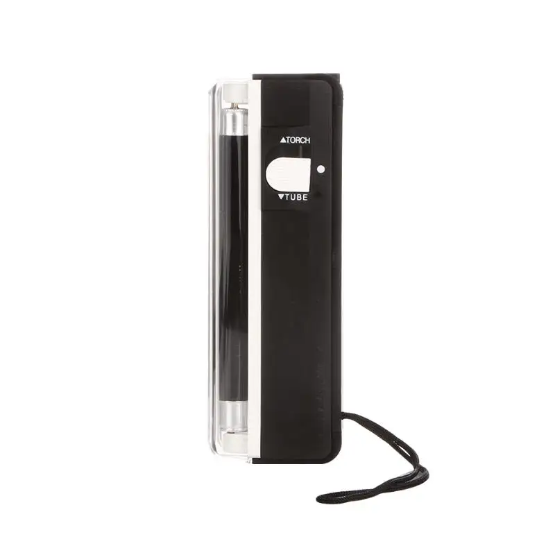 Ручной УФ светодиодный фонарик 2 в 1 лампа для обнаружения поддельных денег