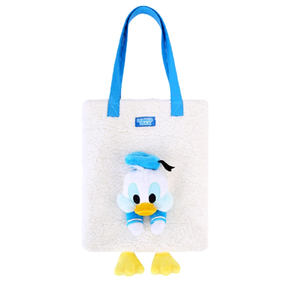 Disney Fashion Donald Duck Cartoon Bag Plush Shoulder Bag Women Tote Bag Girl Handbag Festival Gifts